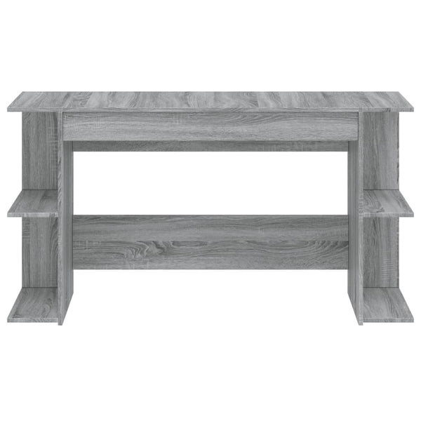 Grauer Schreibtisch Adriela 140x50x75cm (Holz)