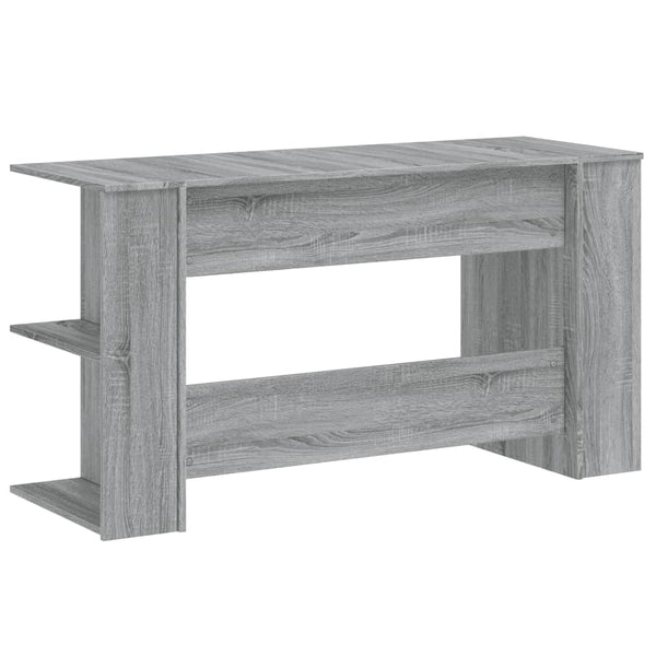 Grauer Schreibtisch Adriela 140x50x75cm (Holz)