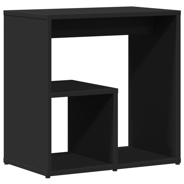 Schwarze Beistelltische Corduneanu 50x30x50 cm (2 Stück aus Holz)
