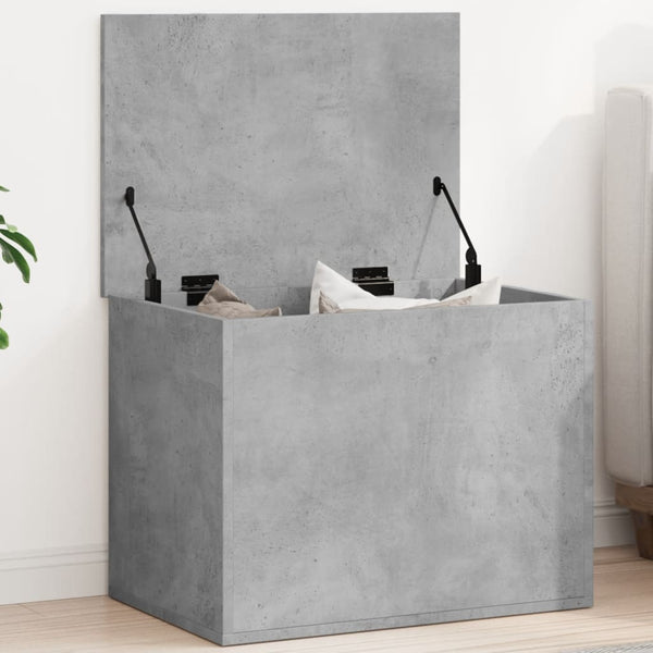 Betongraue Aufbewahrungsbox Cimbru 60x42x46cm (Holz)