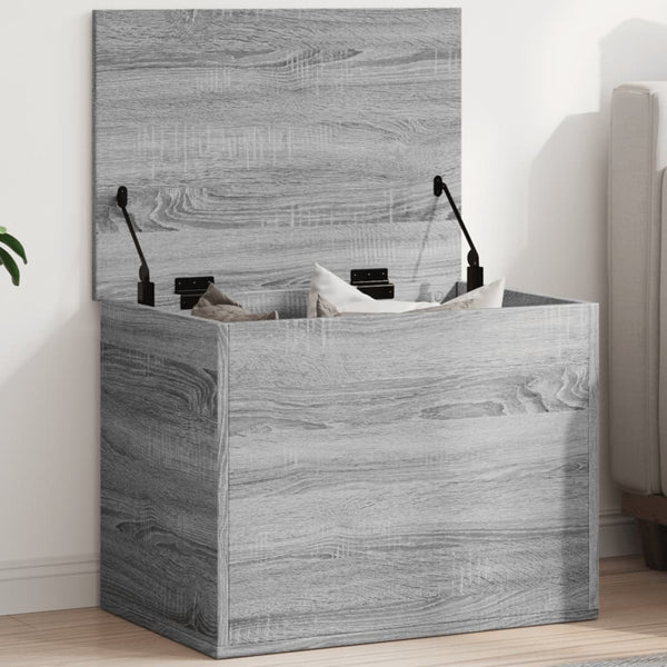 Graue Aufbewahrungsbox Cimbru 60x42x46cm (Holz)