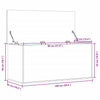 Graue Aufbewahrungsbox Cimbru 100x42x46cm (Holz)