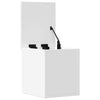 Weiße Aufbewahrungsbox Cimbru 30x35x35cm (Holz)
