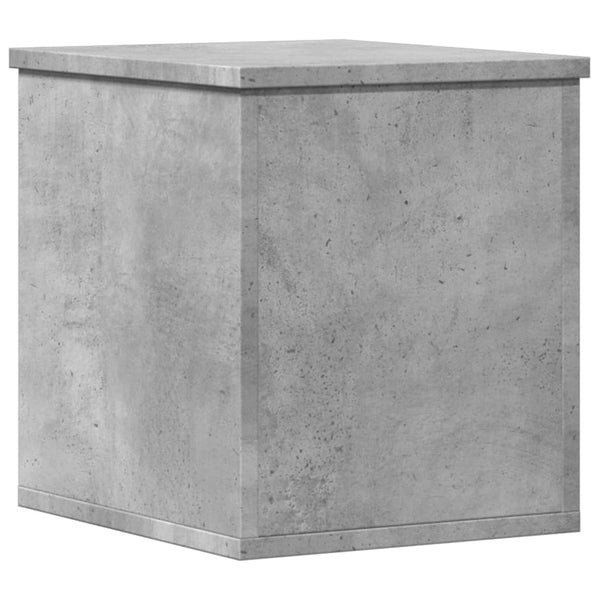 Betongraue Aufbewahrungsbox Cimbru 30x35x35cm (Holz)