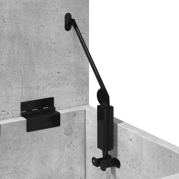 Betongraue Aufbewahrungsbox Cimbru 30x35x35cm (Holz)