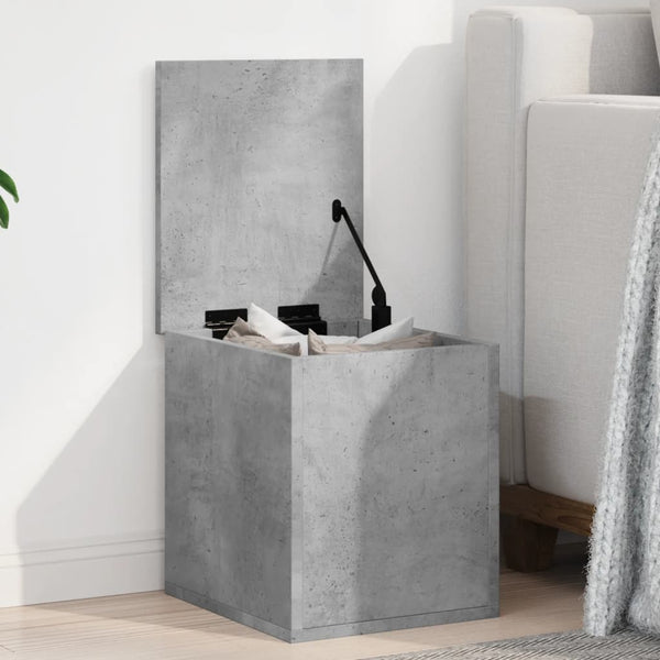 Betongraue Aufbewahrungsbox Cimbru 30x35x35cm (Holz)