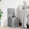 Graue Aufbewahrungsbox Cimbru 30x35x35cm (Holz)