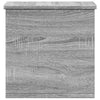 Graue Aufbewahrungsbox Cimbru 30x35x35cm (Holz)