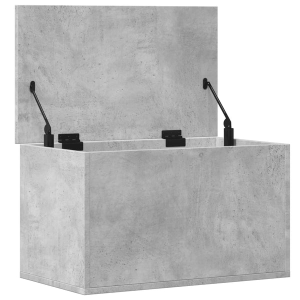 Betoninharmaa säilytyslaatikko Cimbru 60x35x35cm (puinen)