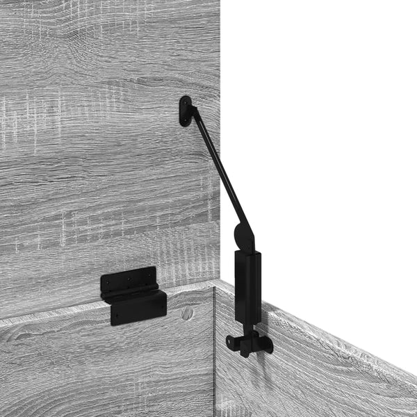 Graue Aufbewahrungsbox Cimbru 60x35x35cm (Holz)