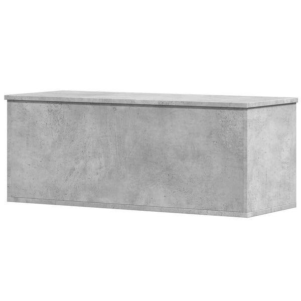 Betongraue Aufbewahrungsbox Cimbru 90x35x35cm (Holz)
