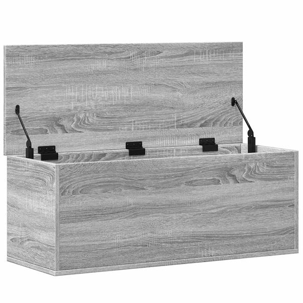 Harmaa säilytyslaatikko Cimbru 90x35x35cm (puinen)