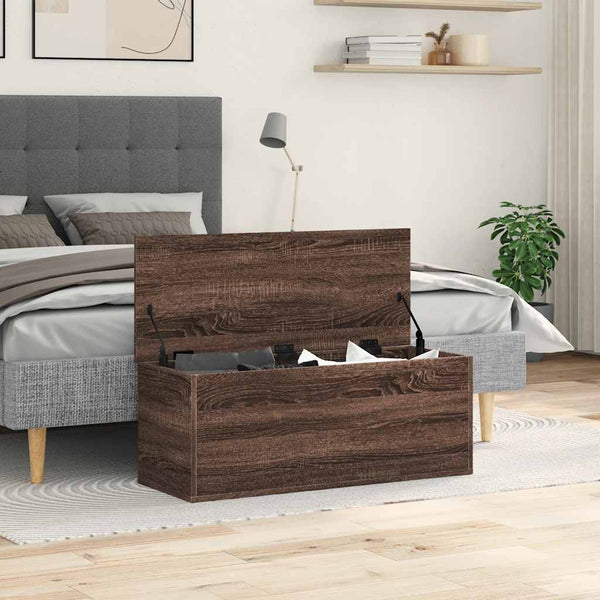 Ruskea säilytyslaatikko Cimbru 90x35x35cm (tammi, puinen)