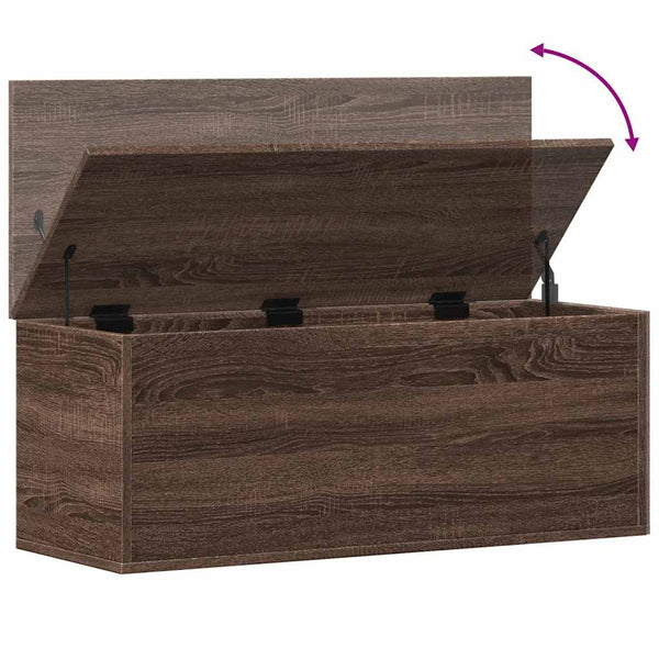 Ruskea säilytyslaatikko Cimbru 90x35x35cm (tammi, puinen)