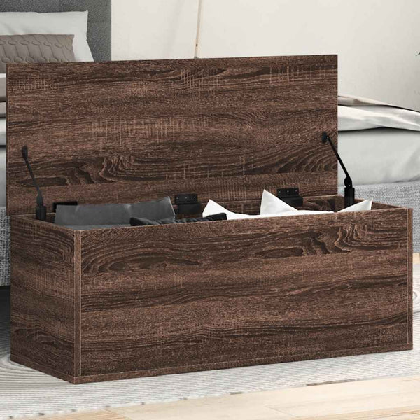 Ruskea säilytyslaatikko Cimbru 90x35x35cm (tammi, puinen)