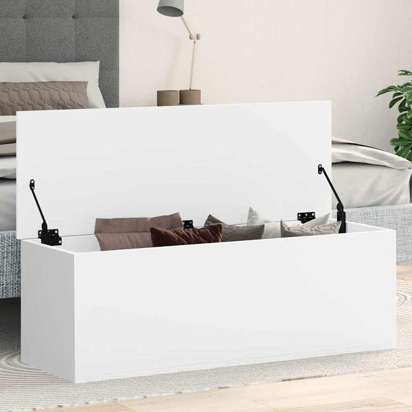 Valkoinen säilytyslaatikko Cimbru 102x35x35cm (puinen)