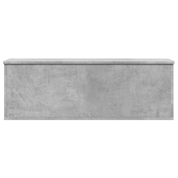 Betoninharmaa säilytyslaatikko Cimbru 102x35x35cm (puinen)