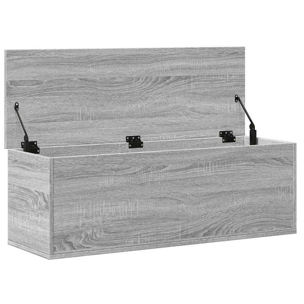 Harmaa säilytyslaatikko Cimbru 102x35x35cm (puinen)