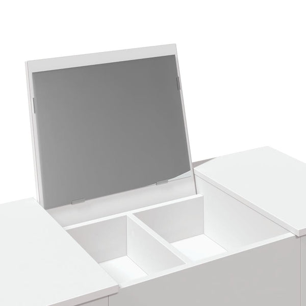 Weißer Schminktisch Abigaiela 100x45x76cm