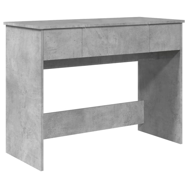 Betongrauer Schminktisch Abigaiela 100x45x76cm