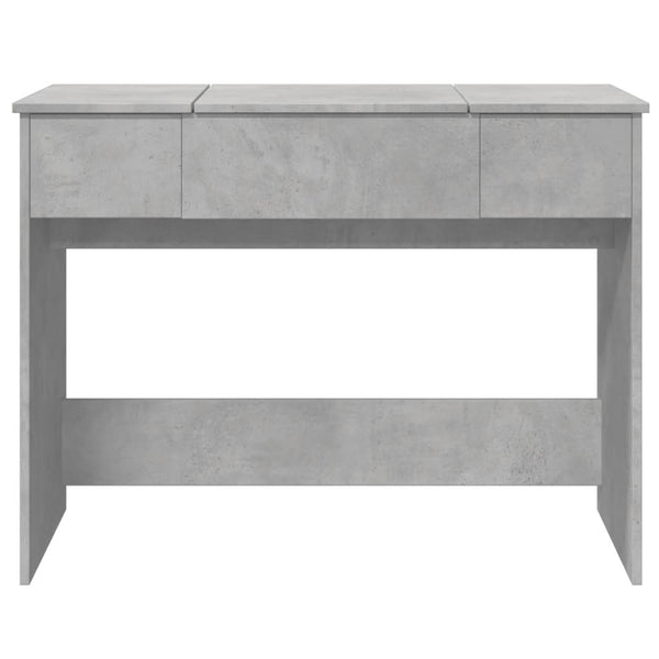 Betongrauer Schminktisch Abigaiela 100x45x76cm