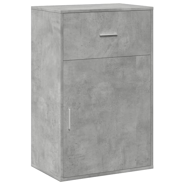 Betongrauer Aufbewahrungsschrank Jayvion 56,5x39x90cm (Spanplatte)