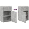 Betongrauer Aufbewahrungsschrank Jayvion 56,5x39x90cm (Spanplatte)