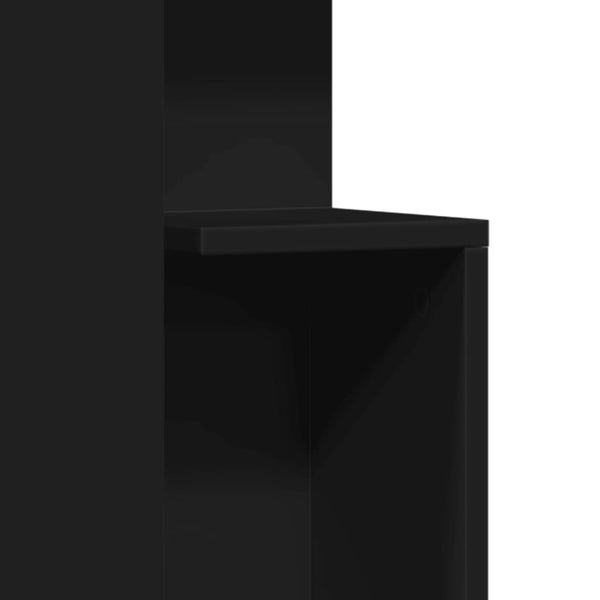 Beistelltisch Wladistaw schwarz 35x35x60cm (Holz)