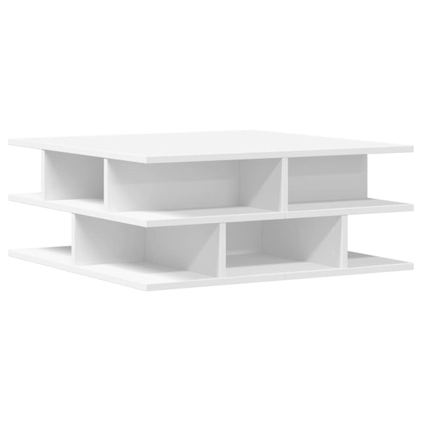 Couchtisch Petroniela 70x70x29cm, weiß (Holz)