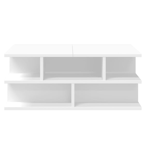 Couchtisch Petroniela 70x70x29cm, weiß (Holz)