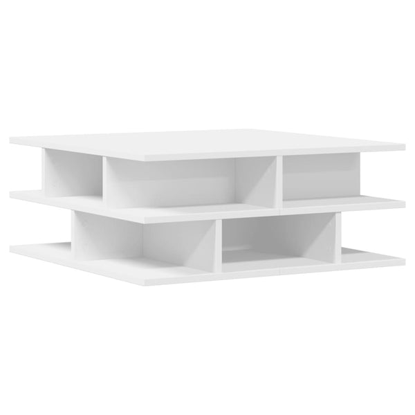 Couchtisch Petroniela 70x70x29cm, weiß (Holz)