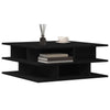 Schwarzer Couchtisch Petroniela 70x70x29cm (Holz)