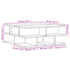 Schwarzer Couchtisch Petroniela 70x70x29cm (Holz)