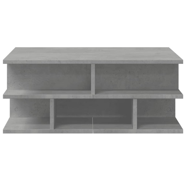 Betongrauer Couchtisch Petroniela 70x70x29cm (Spanplatte)