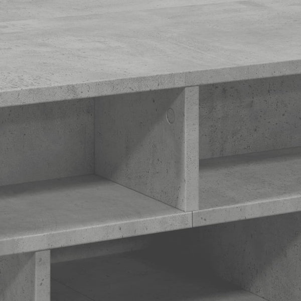 Betongrauer Couchtisch Petroniela 70x70x29cm (Spanplatte)