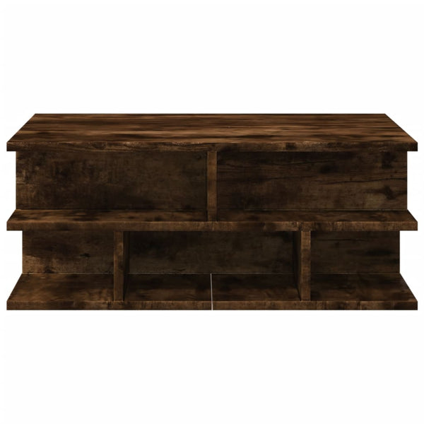 Couchtisch Petroniela aus Räuchereiche 70x70x29cm (Holz)