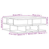 Couchtisch Petroniela aus Räuchereiche 70x70x29cm (Holz)