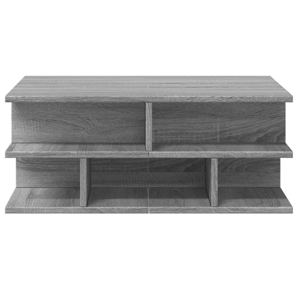 Grauer Couchtisch Petroniela 70x70x29cm (Holz)