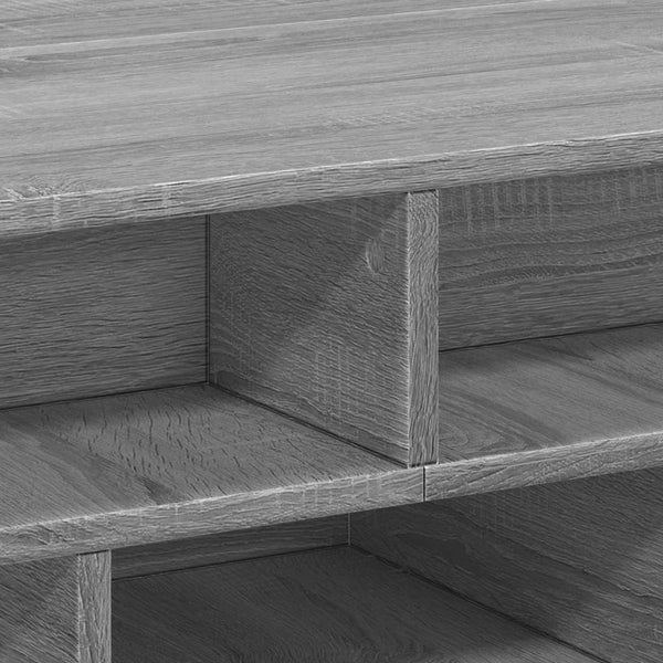 Grauer Couchtisch Petroniela 70x70x29cm (Holz)