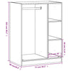 Kleiderschrank Sonoma-Eiche Voisan 77x48x102cm (Spanplatte)