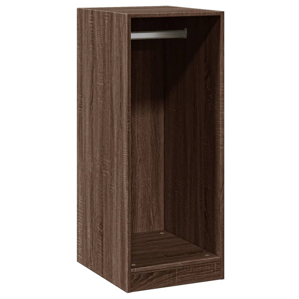 Grauer Kleiderschrank 48x41x102cm Voisan (Spanplatte)