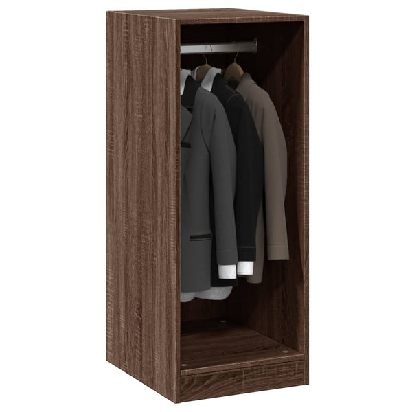 Grauer Kleiderschrank 48x41x102cm Voisan (Spanplatte)