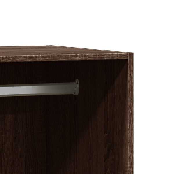 Grauer Kleiderschrank 48x41x102cm Voisan (Spanplatte)