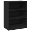 Schwarzer Kleiderschrank Voisan 77x48x102cm (Spanplatte)