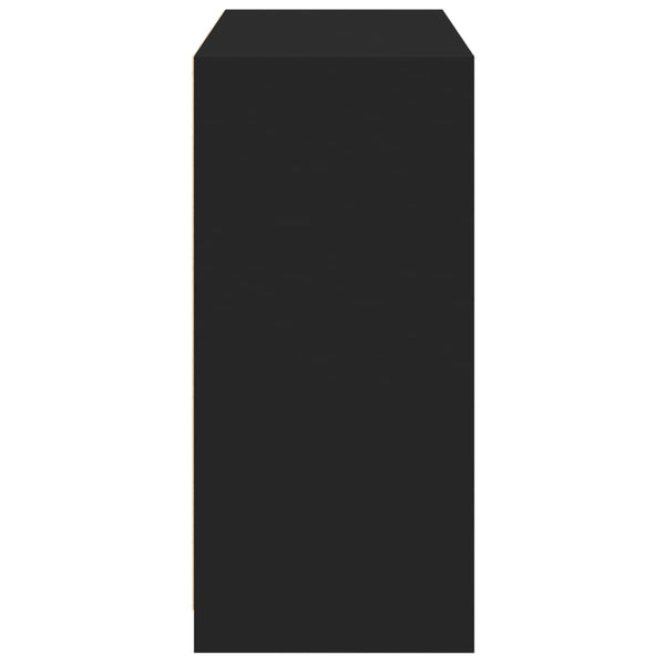 Schwarzer Kleiderschrank Voisan 77x48x102cm (Spanplatte)