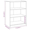 Schwarzer Kleiderschrank Voisan 77x48x102cm (Spanplatte)