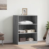 Grauer Kleiderschrank Voisan 77x48x102cm (Spanplatte)