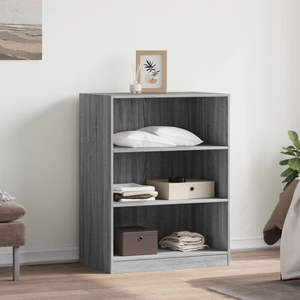 Grauer Kleiderschrank Voisan 77x48x102cm (Spanplatte)