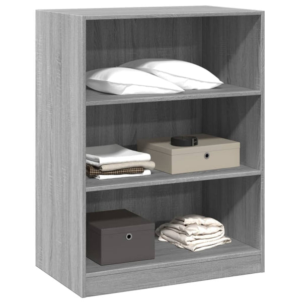 Grauer Kleiderschrank Voisan 77x48x102cm (Spanplatte)