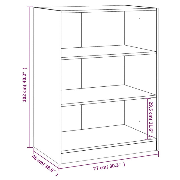 Grauer Kleiderschrank Voisan 77x48x102cm (Spanplatte)